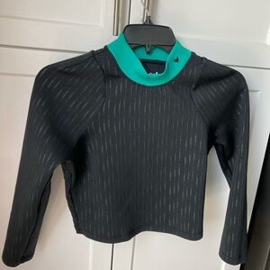 Bad Birdie Golf the links mock top Small womens crop top